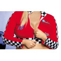 Tamanho Grande XXL Mulheres Trajes de Halloween Sexy Sexy Racer Girl Role Play Costume Sex Club Wear Presente do Dia dos Namorados Sexy Lingerie